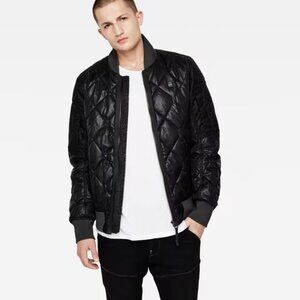 Quilted Bomber G-Star Raw Black Jacket XXL